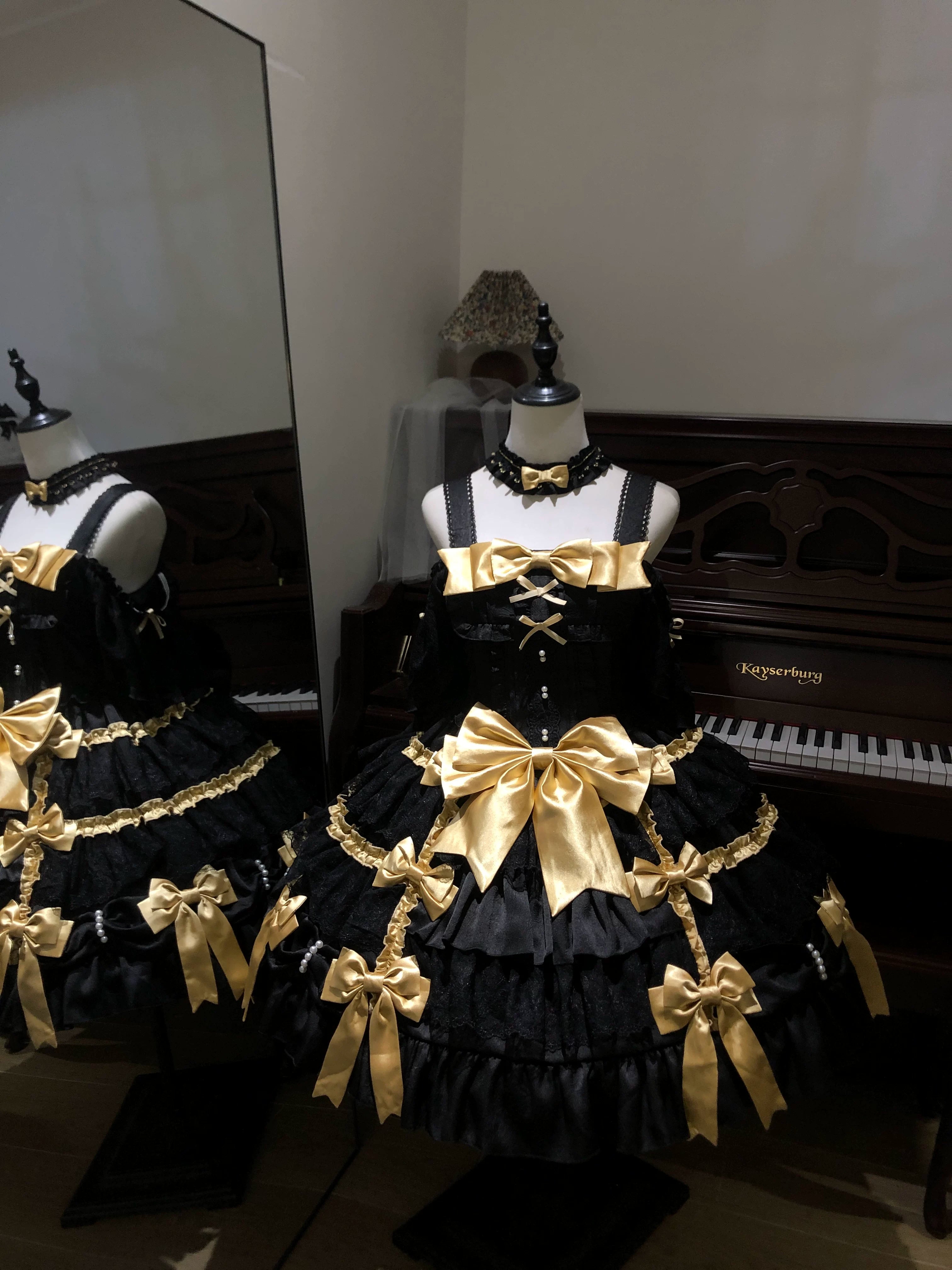 Celia's Confession - Plus-size Sweet Lolita Wedding OP Dress (L M S XL) 44884:825539