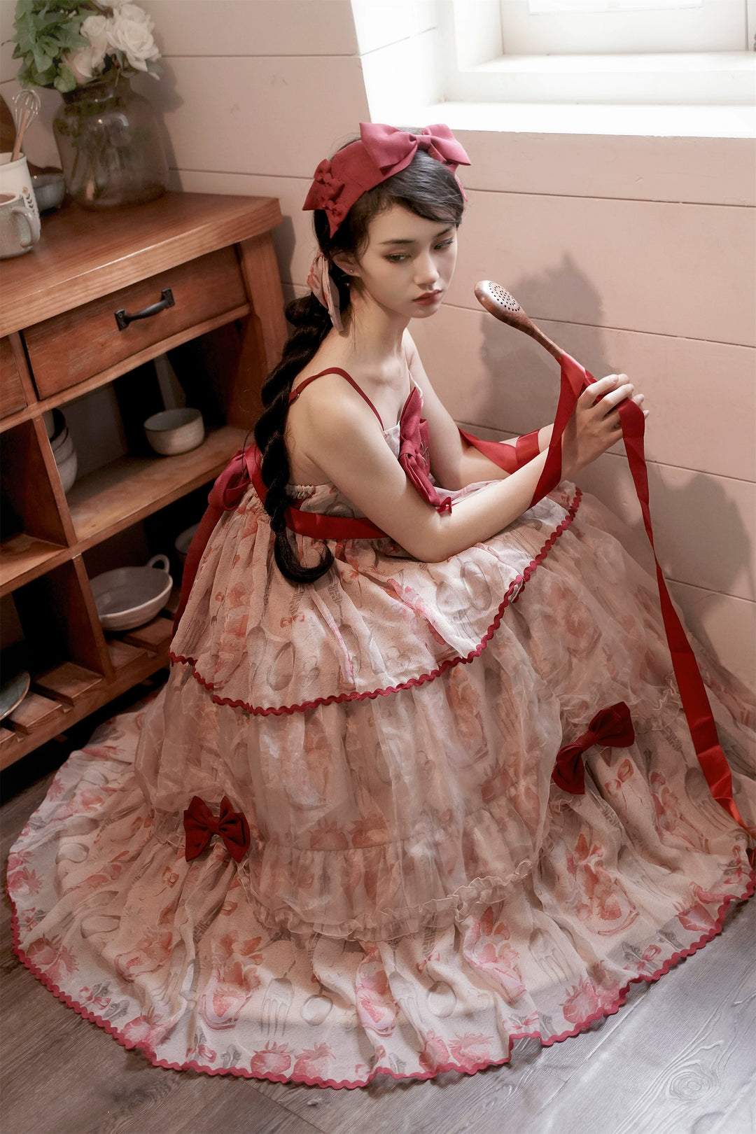 Babyblue~Strawberry Box~Sweet Lolita JSK With Strawberry Print 42972:760710