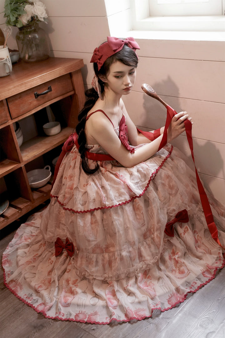 Babyblue~Strawberry Box~Sweet Lolita JSK With Strawberry Print 42972:760710