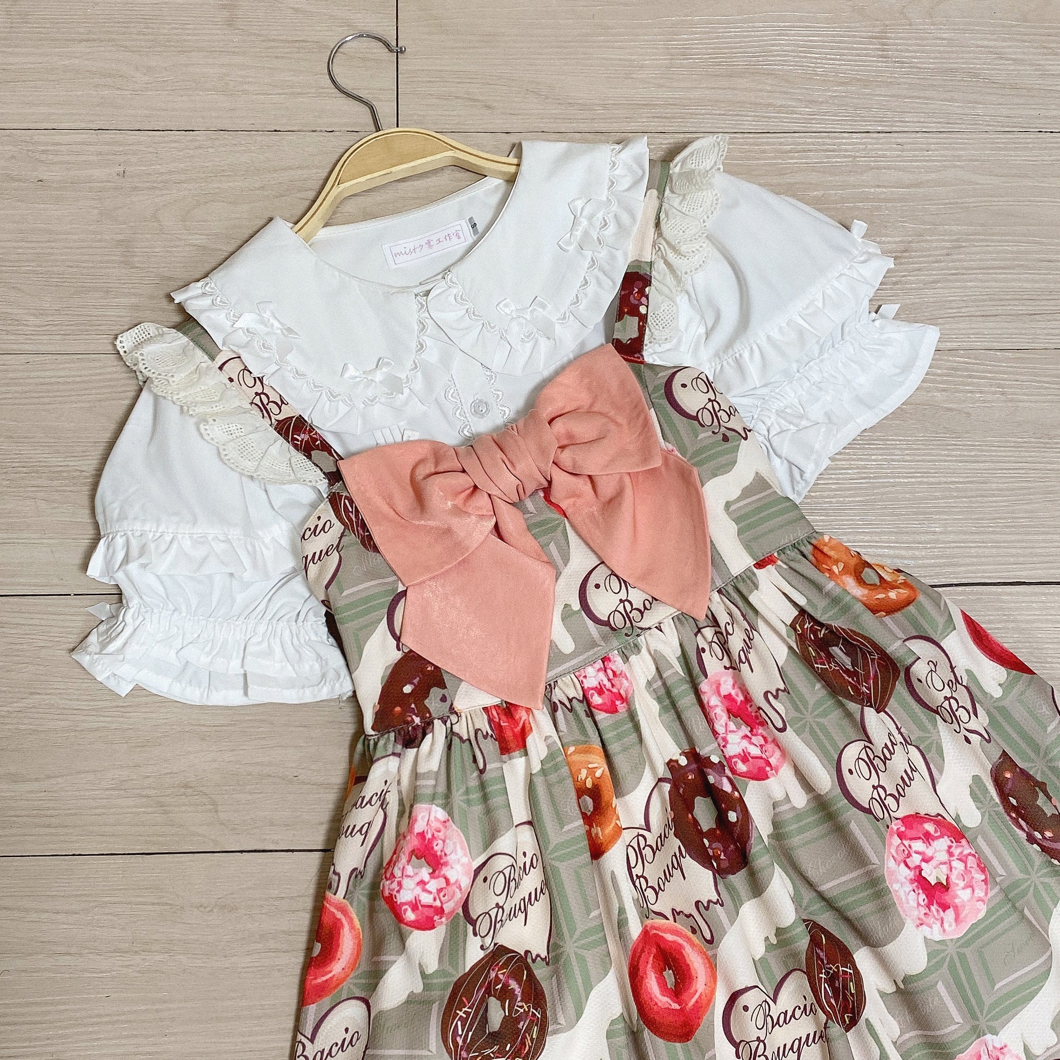 MIST - Creamy Condensed Milk - Kawaii Lolita Shirt Soft Girl Short-sleeved 9914:192314