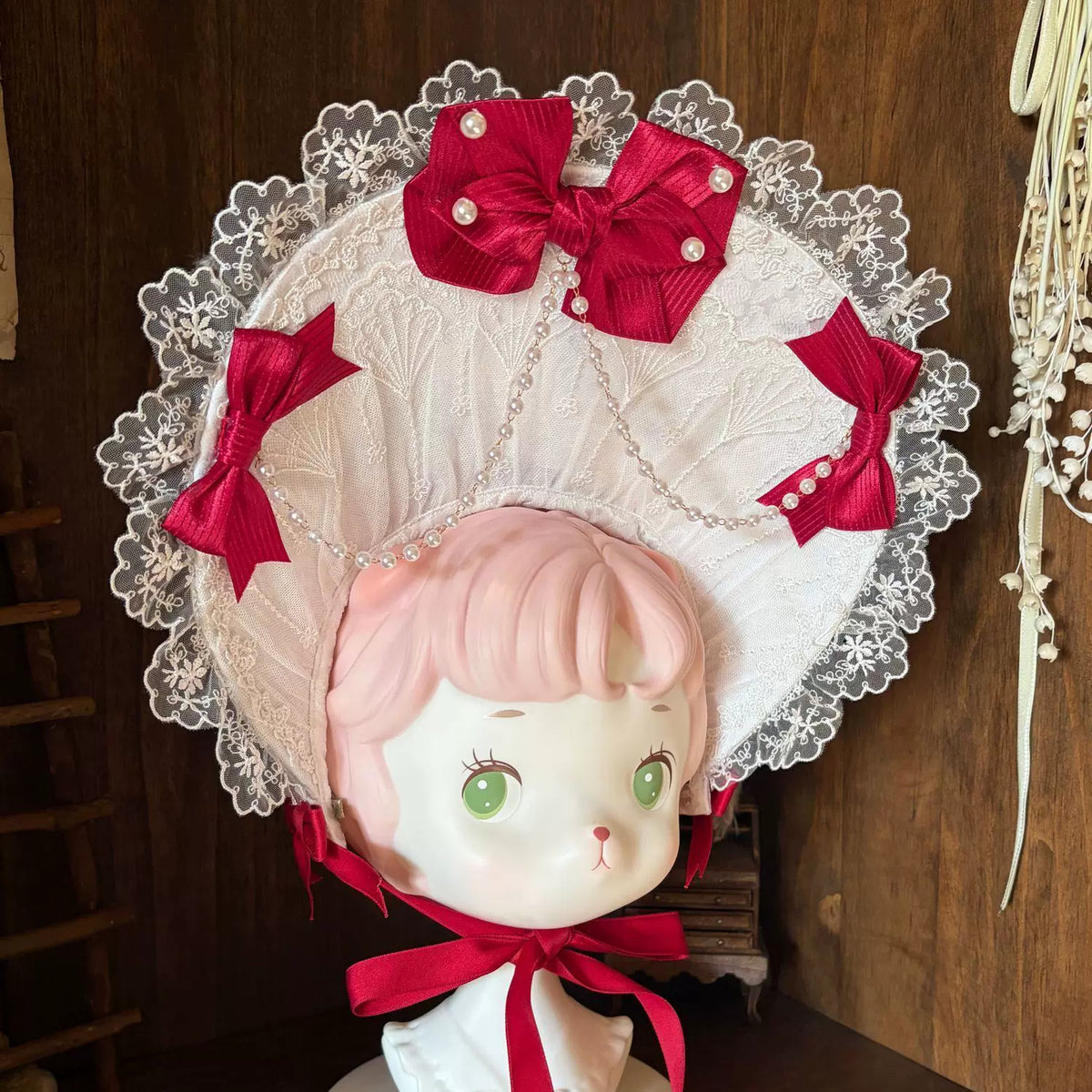 Star Porcelain Doll - Sweet Lolita JSK Dress Set, Tiered Ruffle Hem 46093:874763