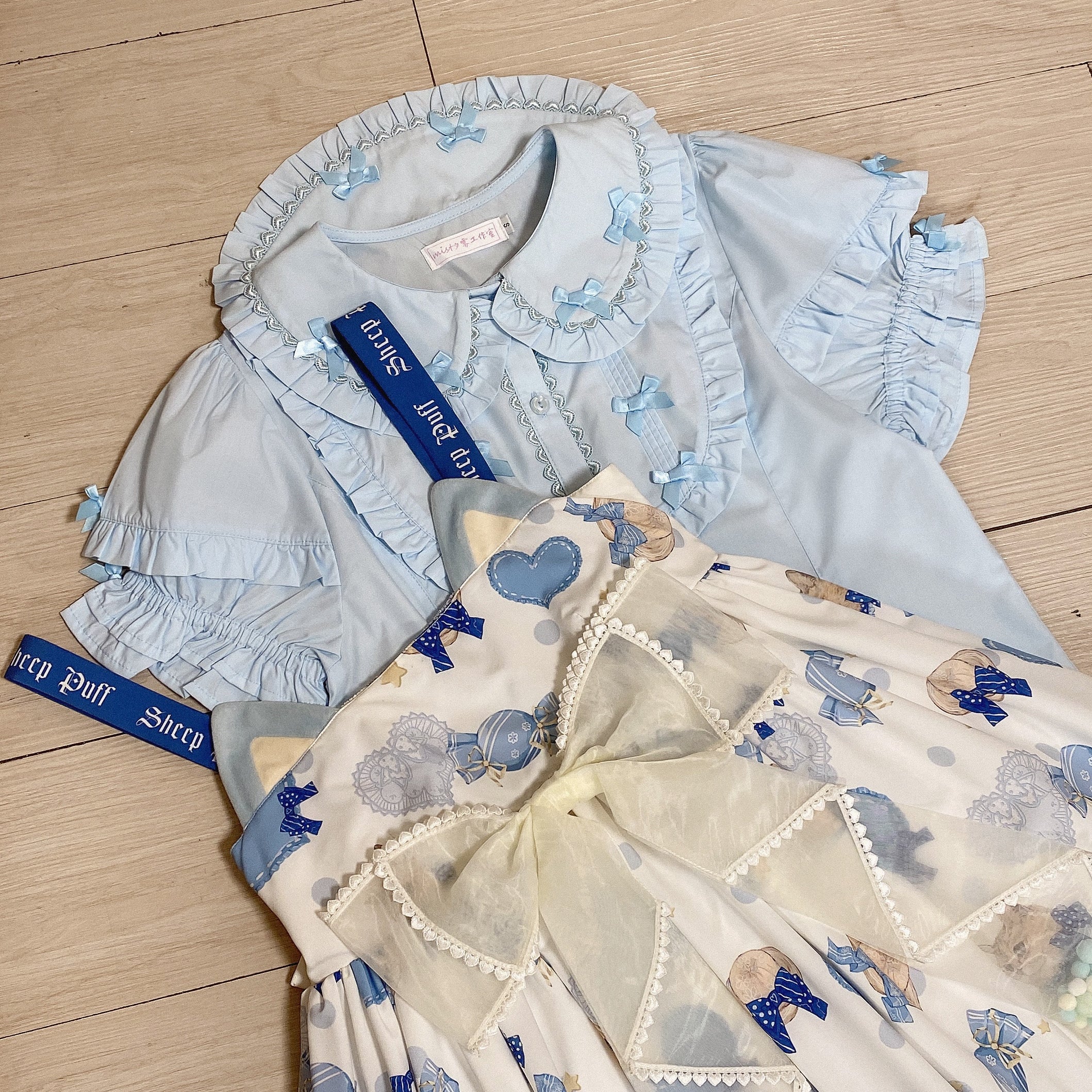 MIST - Creamy Condensed Milk - Kawaii Lolita Shirt Soft Girl Short-sleeved 9914:192320