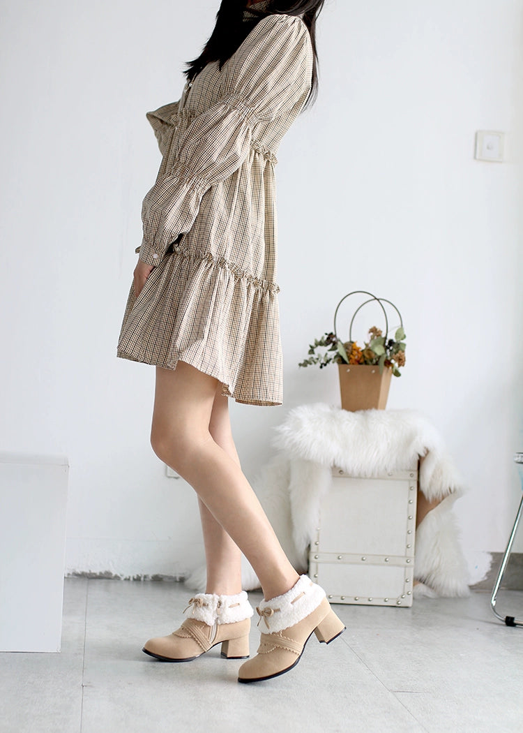 Spring Day Lolita - Sweet Lolita Women's Ankle Boots Multicolors