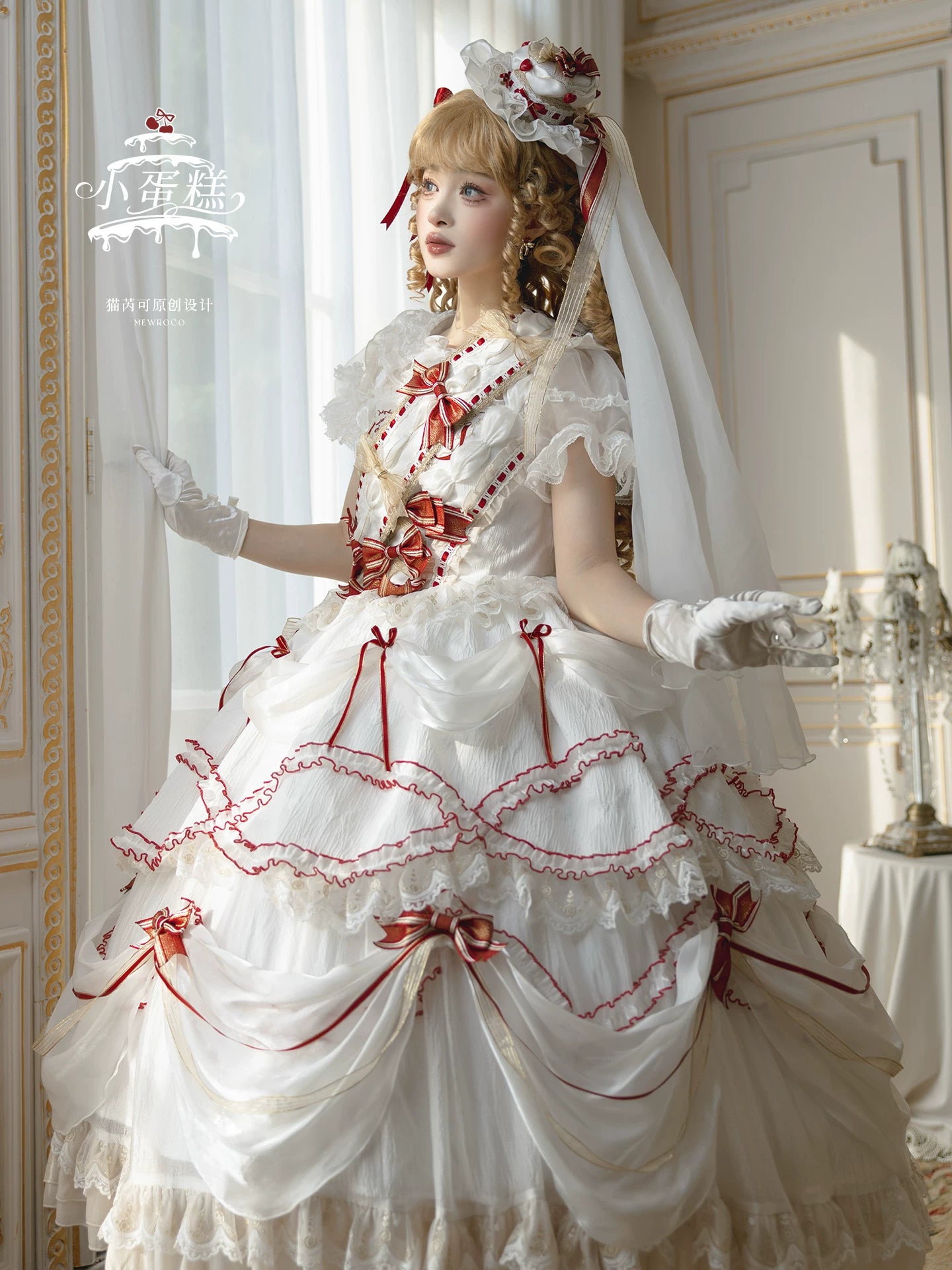 Cherry Cake - Tiered Sweet Lolita OP, Wedding Dress 44359:805602