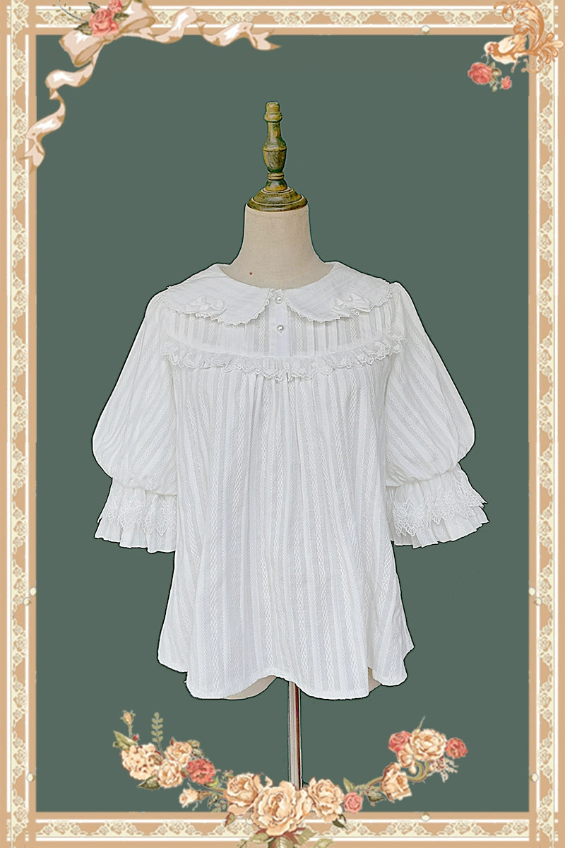 Infanta - Macaron Dolly House - Sweet Lolita JSK Dress, Animal Print Kapok Blouse (one size / choose M) S