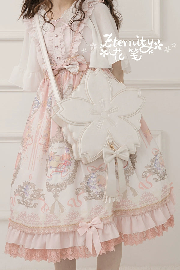 Eternity - Han Lolita Sakura Bag Double-layered Handbag Crossbody Bag Multicolors