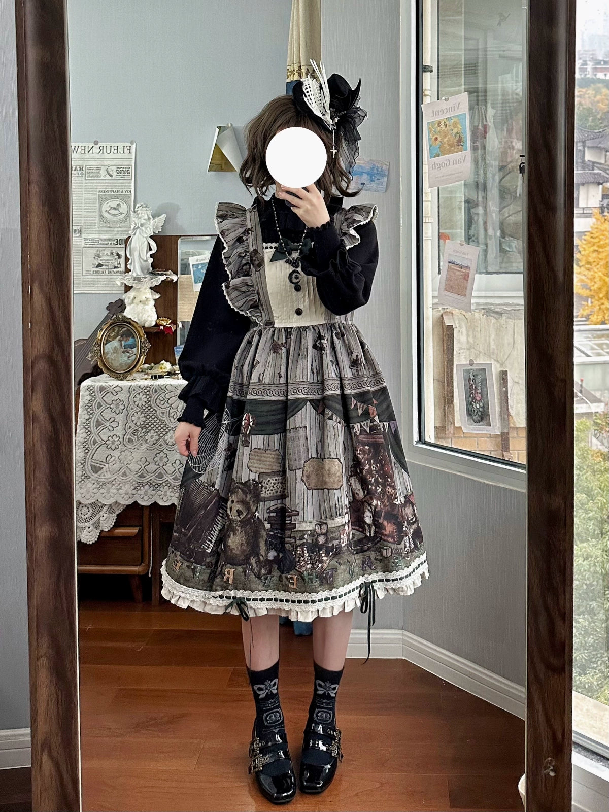 Forest Fluorescent Carps~Sweet Lolita Sweater Autumn and Winter Lolita Inner Wear 40512:662098