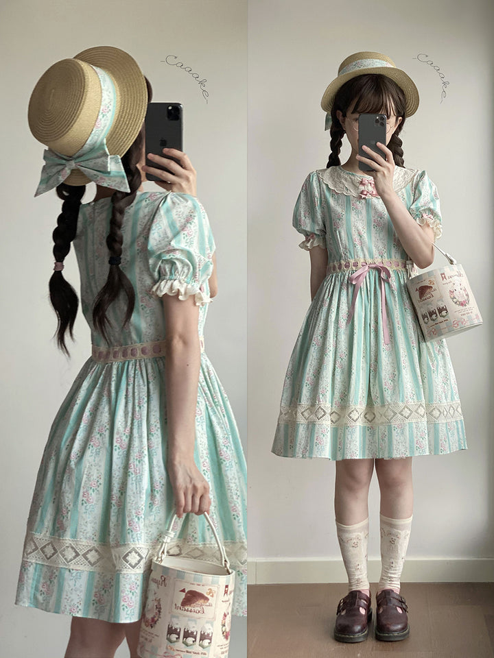 (Buyforme)Miss Point~Happy Summer Cute Lolita Hairdband Straw Hat   