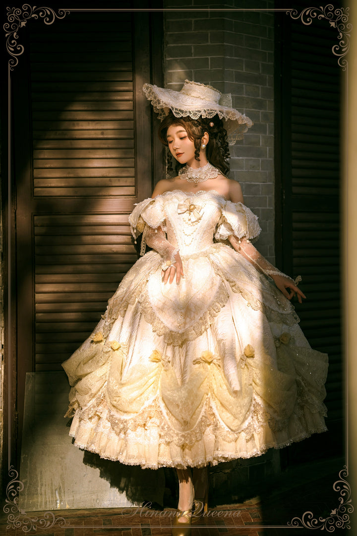 Hinana Queena~With Belle~Bridal Wedding Lolita OP Dress Available for Custom Size 41978:721652