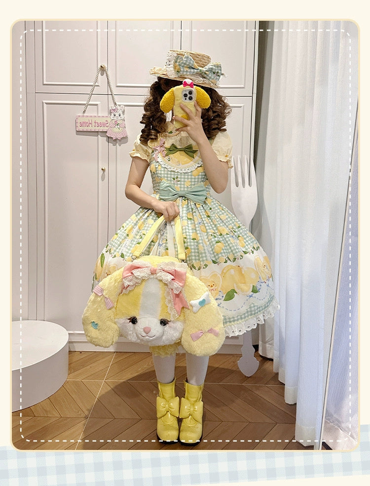 Mango Dango - Pakcoco - Kawaii Lolita Bag, Plush Backpack