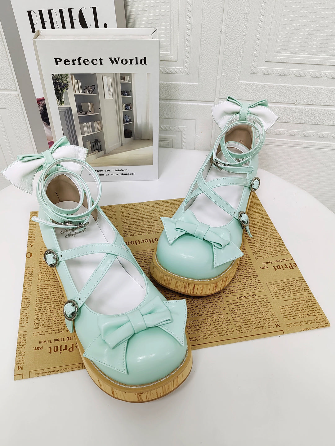 Angelic Imprint - Mid Heel Sweet Lolita Platform Shoes 43487:777826