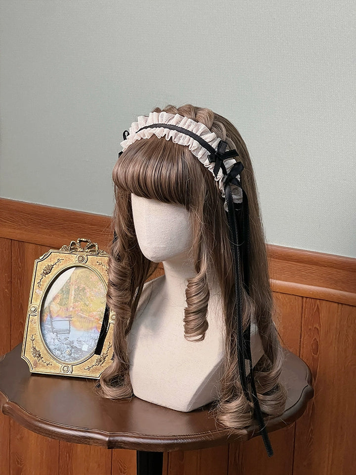 Alice girl~Yesterday Morning Mist~Classic Lolita KC Elegant Lolita Headdress Black KC only