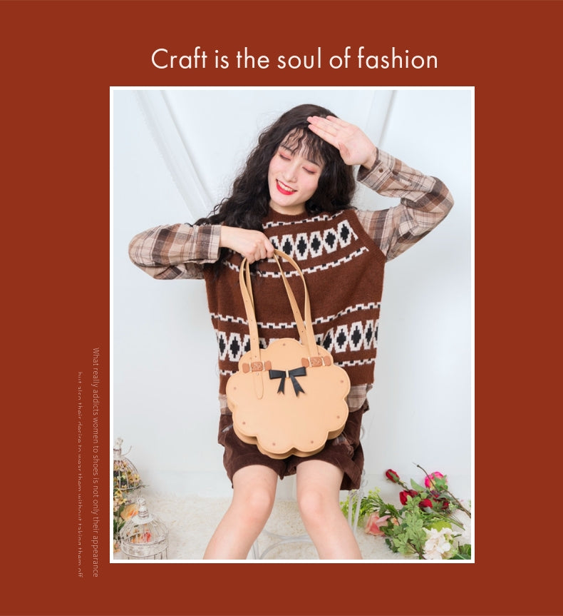 Milk Tea Bear~Toffee Cookie~Kawaii Shoulder Bag Lolita Cute Handbag JK Uniform Bag   