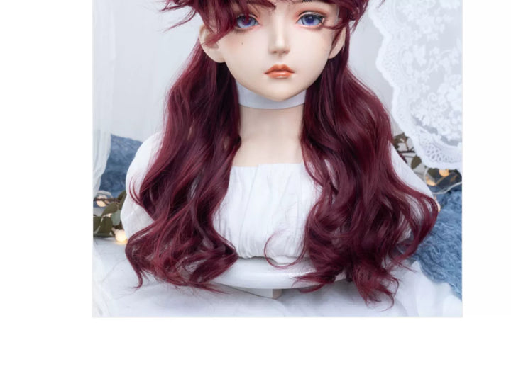 Alicegarden~Red Ouji Lolita Wig Long Curly Prince Lolita Hairpiece 40630:669998