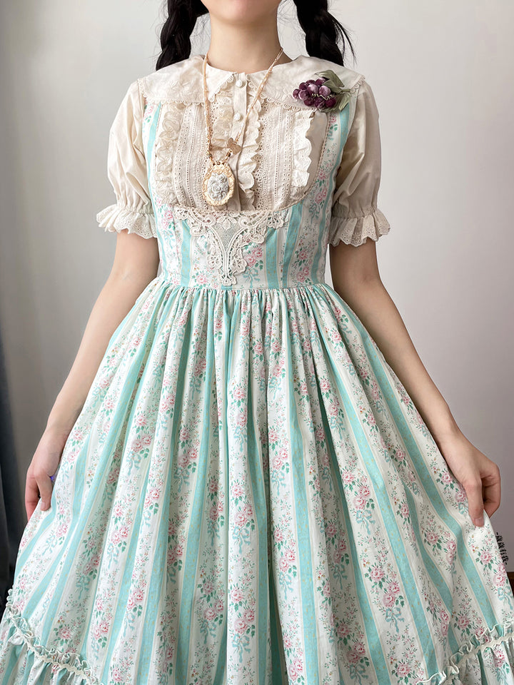 (Buyforme)Miss Point~Happy Summer Elegant Lolita Floral Jumper Skirt   