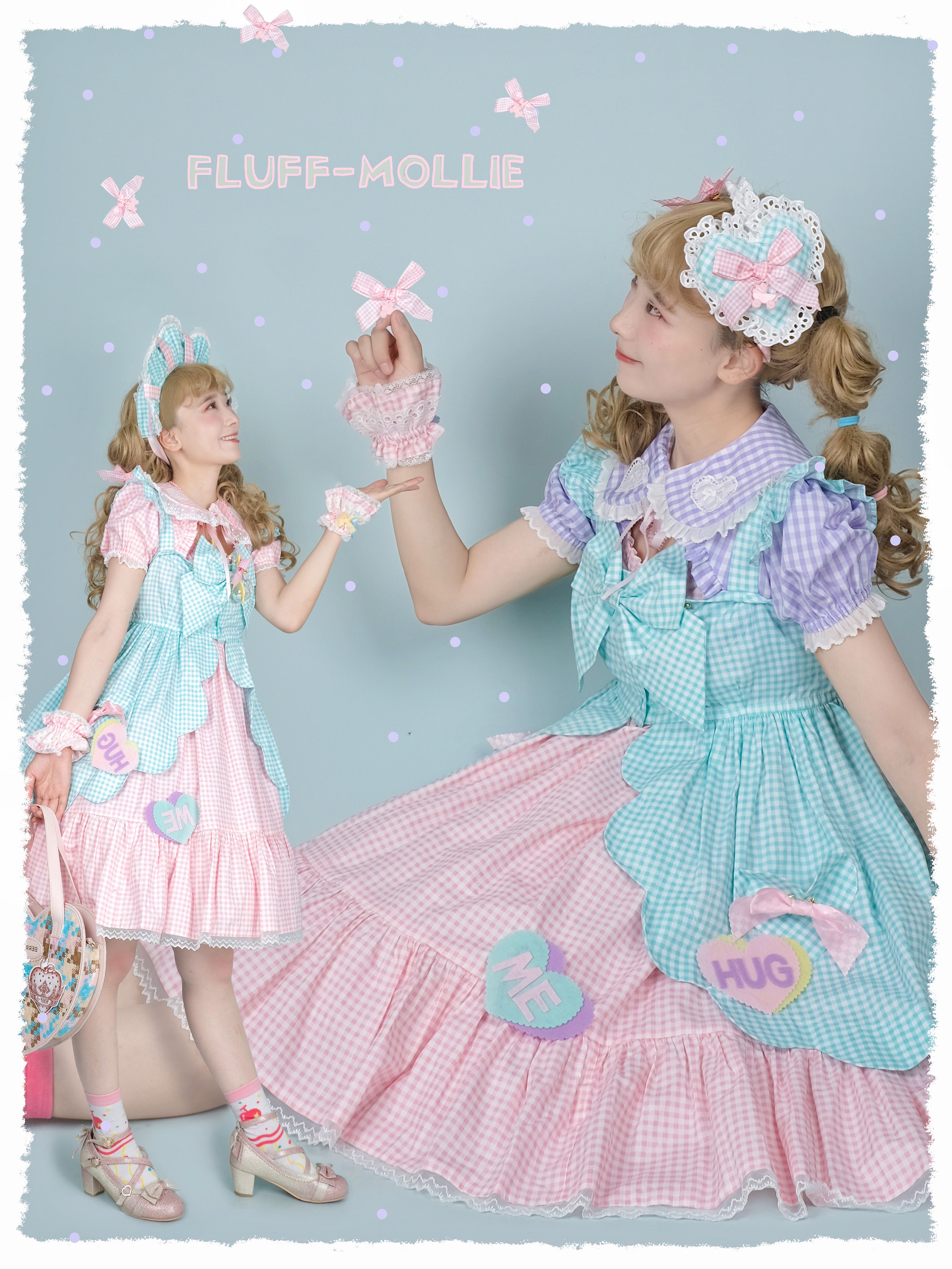 Fluff Mollie~Split Pea Breakfast~Kawaii Lolita Cotton JSK 16742:748950