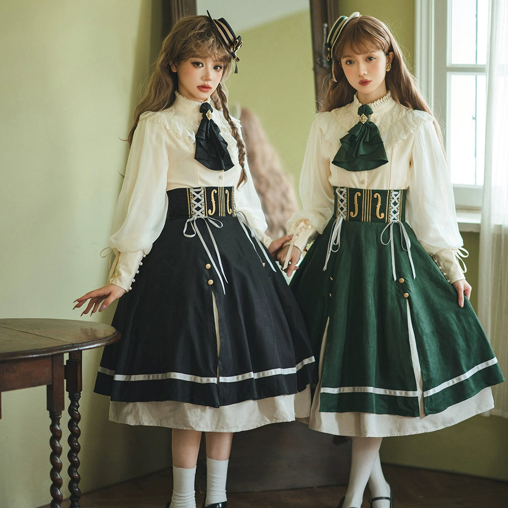 Miss Point - Elegant Lolita Top Hat - Golden Movement Lolita Hat