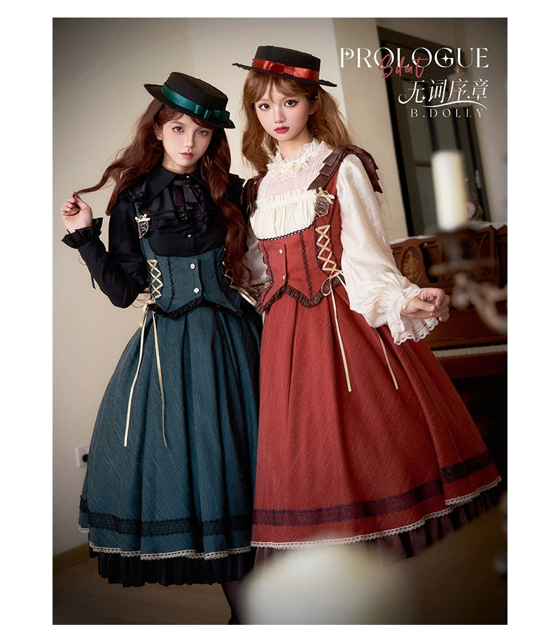 Baduoni~No Word Prologue~Classic Lolita JSK Suit Bust-supporting Dress