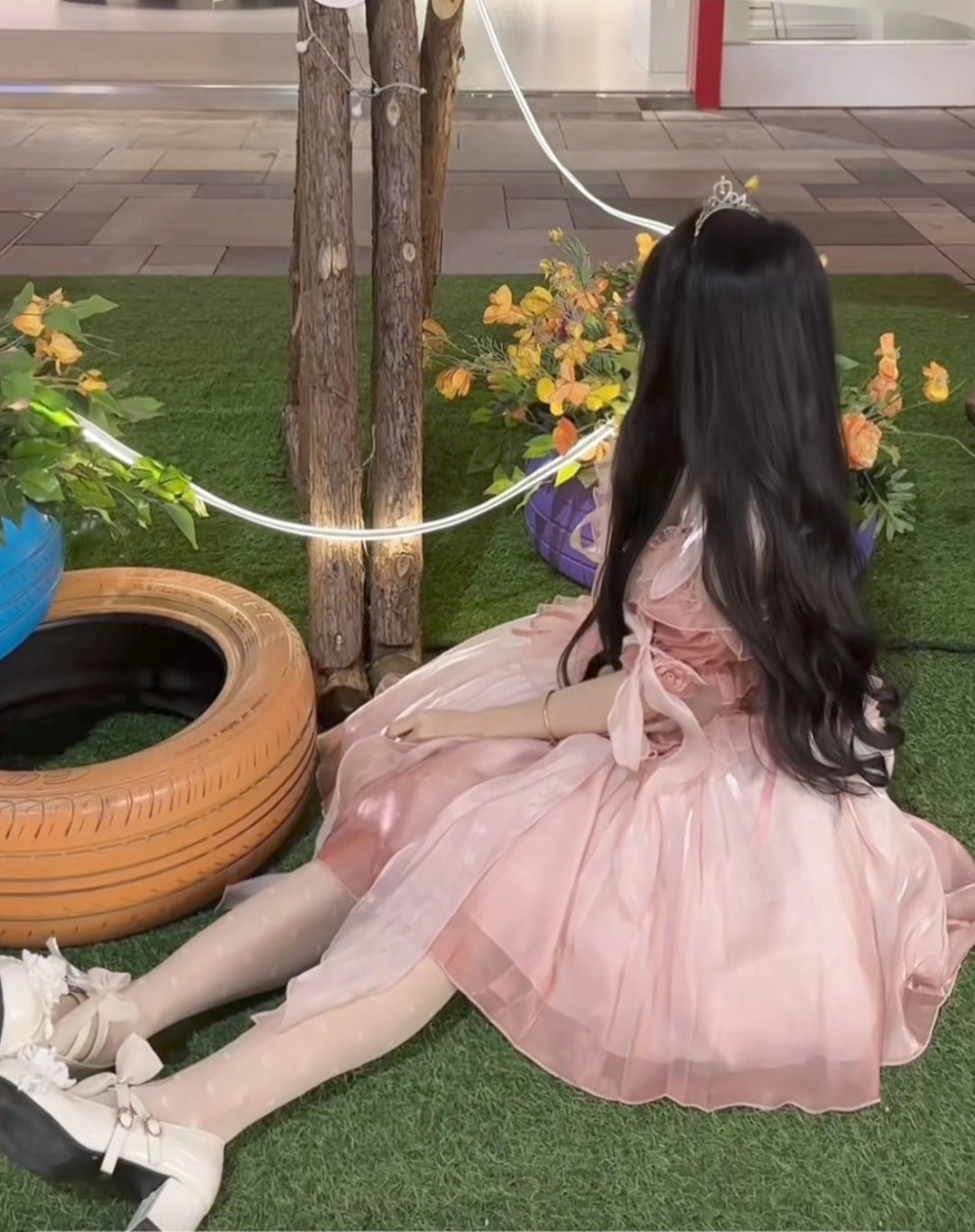 Meowing and fruity - Midsummer Dream - Gradient Color Wedding Lolita JSK Dress Set, Fishbone Waist 44337:803874