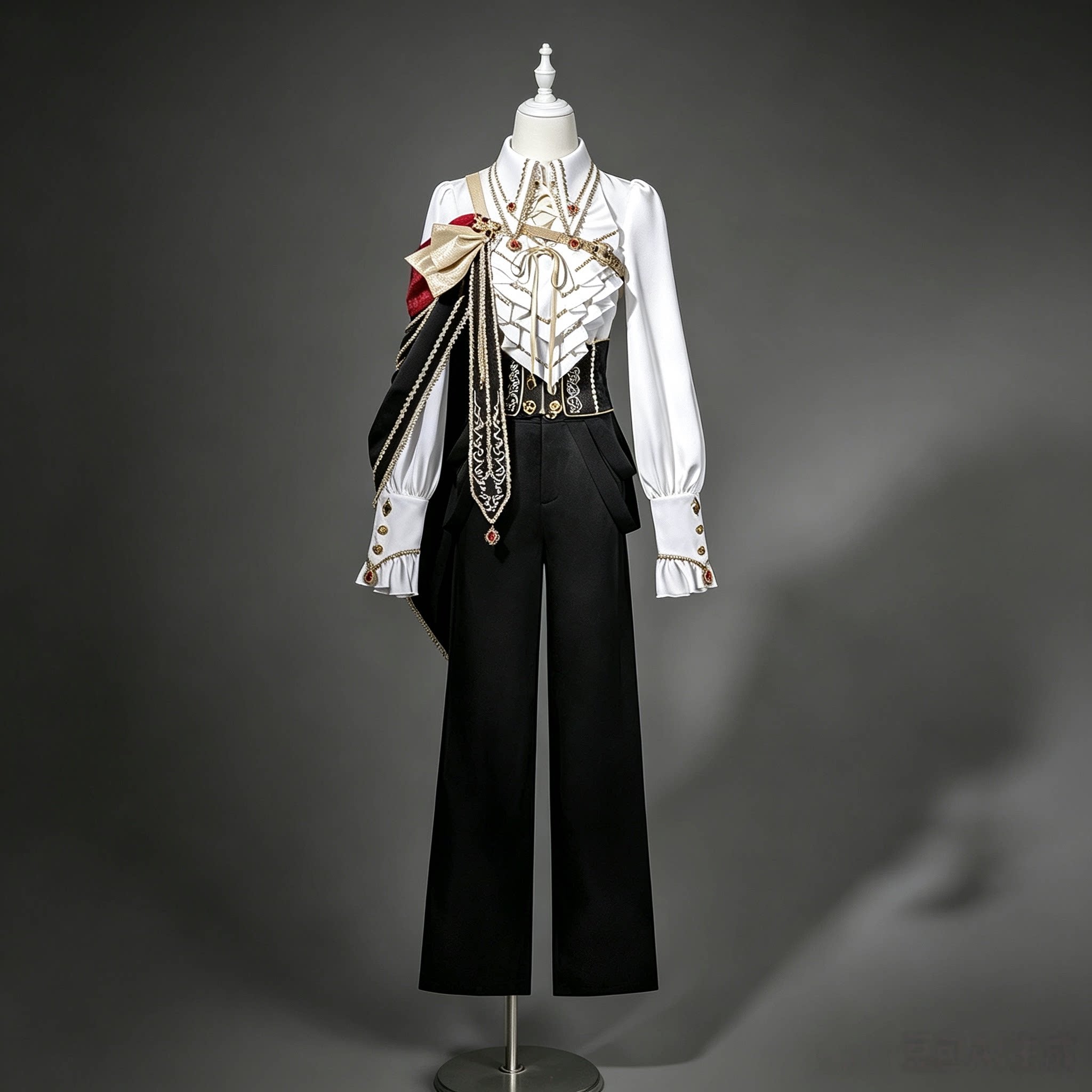 Oath Knight - Ouji Lolita Knight Prince Top & Pants Set (L M S XL) 45898:867361