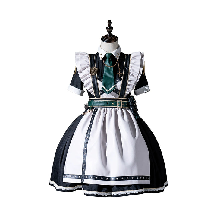 Forest Fluorescent Carps~Girl's Weapon~Military-Inspired Maid Lolita OP Suit