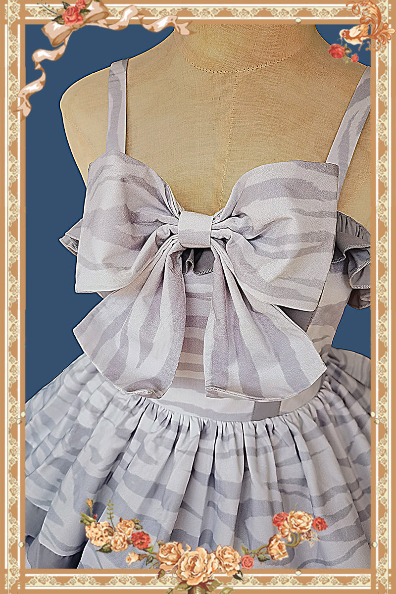 Infanta~Cloth Cat~Kawaii Lolita JSK Multi-Color Tiered Ruffles Dress 42774:753056