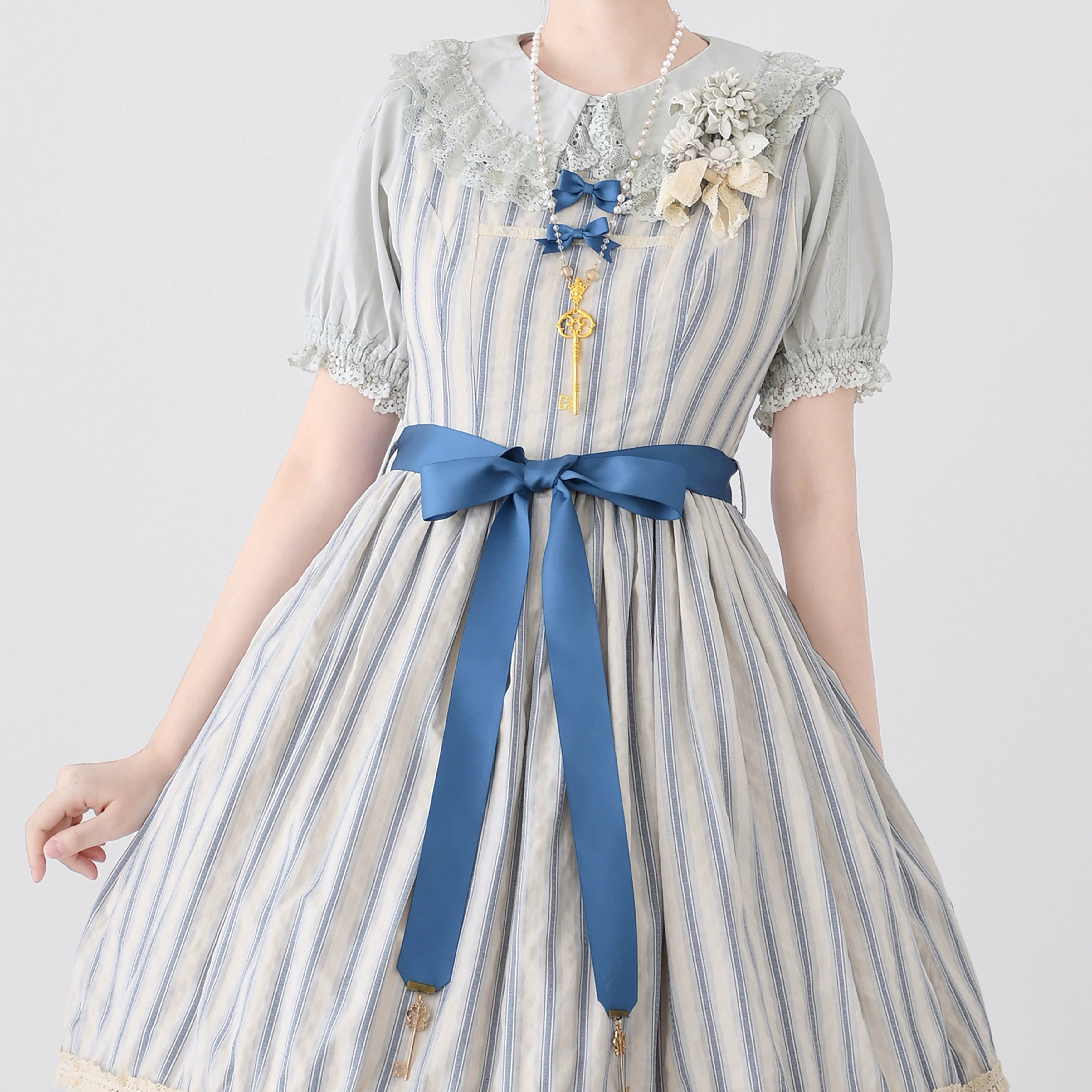 MIST - Hyde Garden - Cotton Lolita Blouse Puff Short Sleeve Shirt