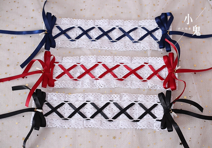 Xiaogui - Japanese Style Sweet Lolita Lace Headband Multicolors 33530:428562