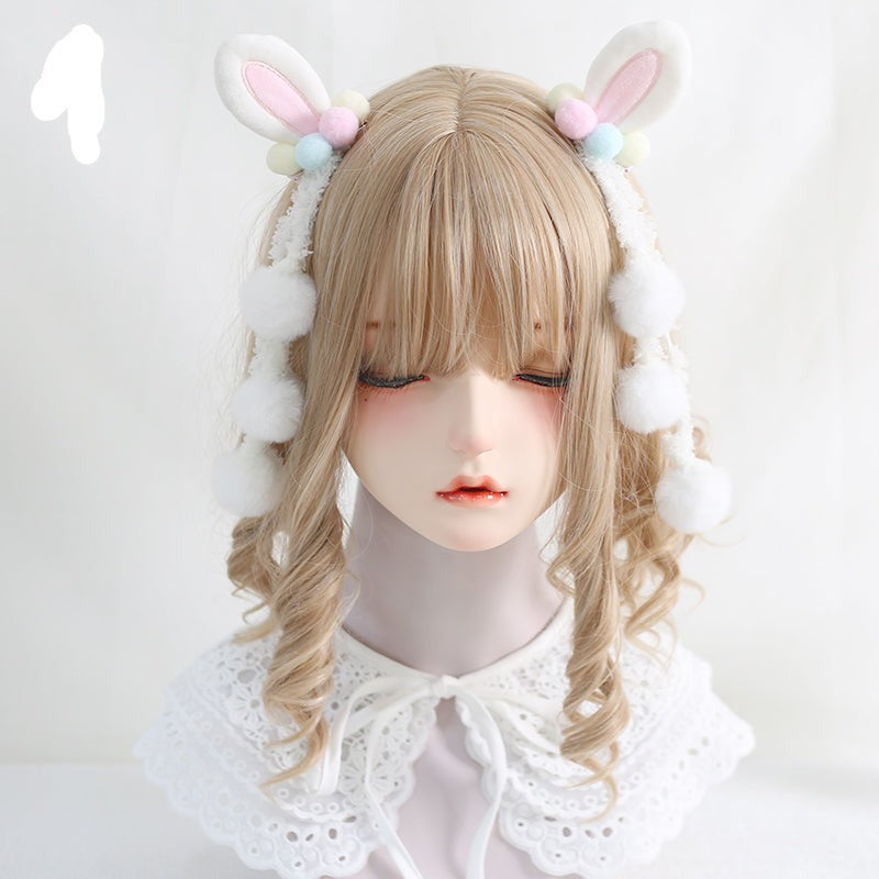 Xiaogui - Sweet Lolita Powderblue Rabbit Ears Hair Pin