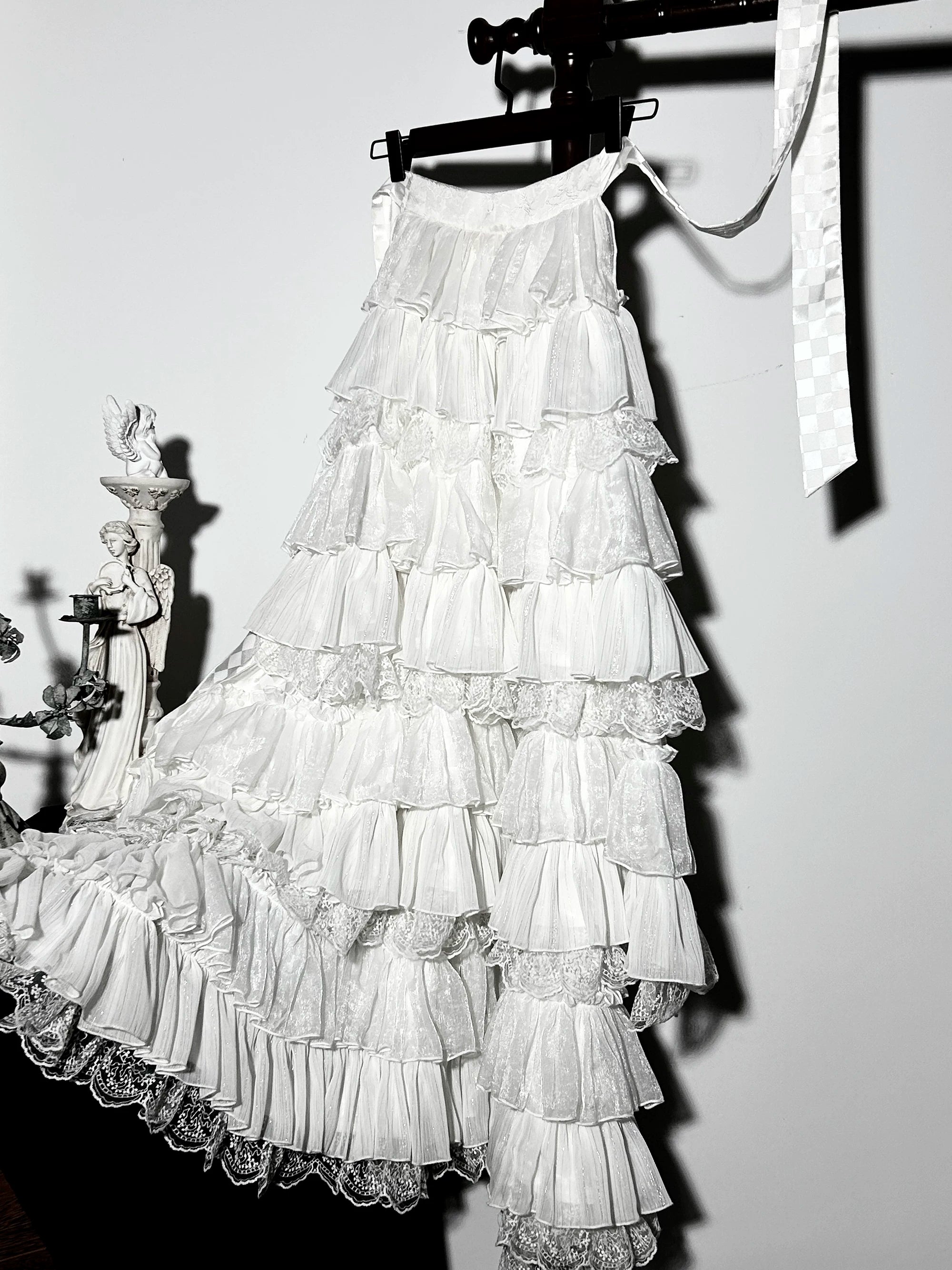 Genesis and Armageddon - Gothic Lolita High-low Hem Shirt, Boning SK (M) / L M S) 44737:820902