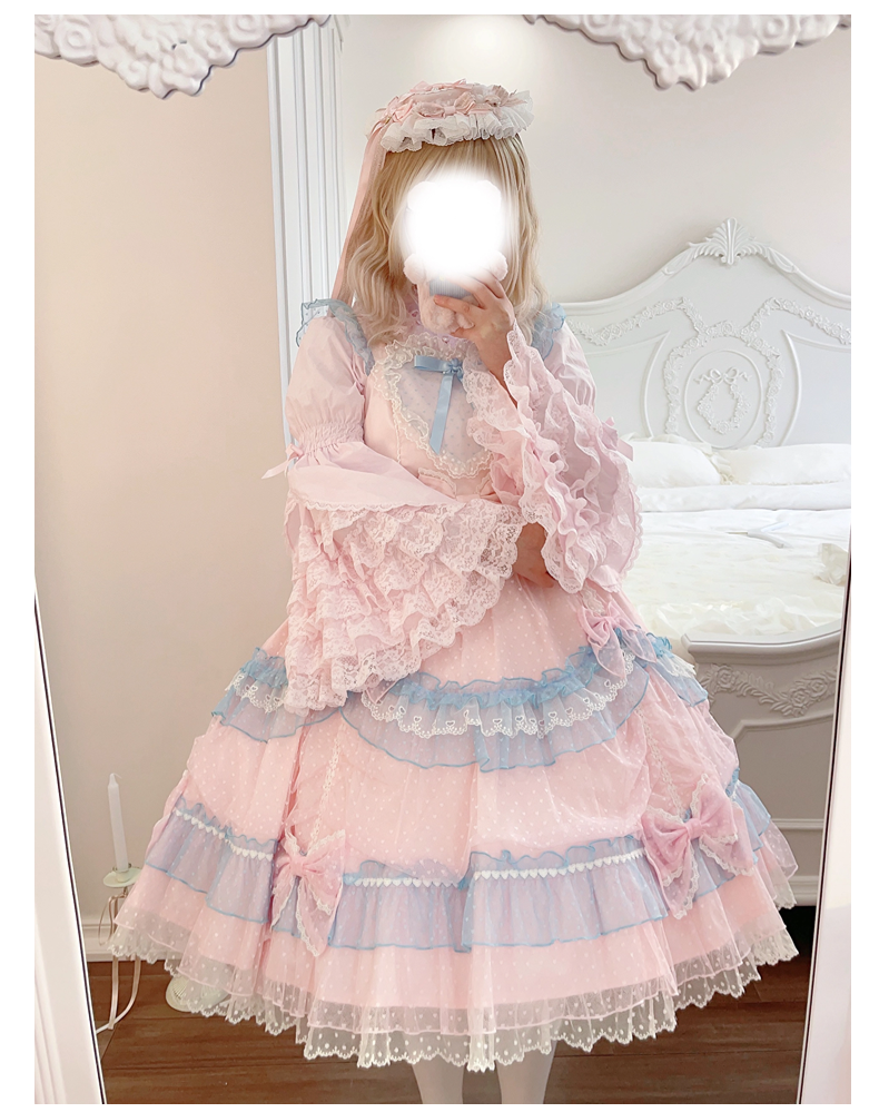 Plum Tree - Liliya's Secrets - Cotton Lolita Princess Sleeve Blouse, Gorgeous Shirt 44381:805994