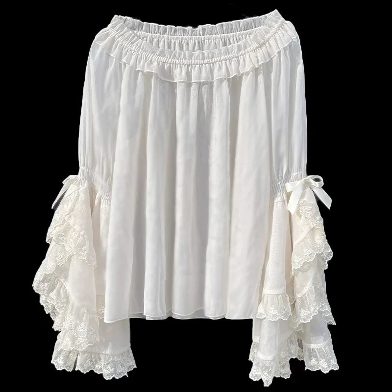 Sweet Mousse - Dreamy Sweet Lolita JSK Dress, Tiered Skirt 44761:821323