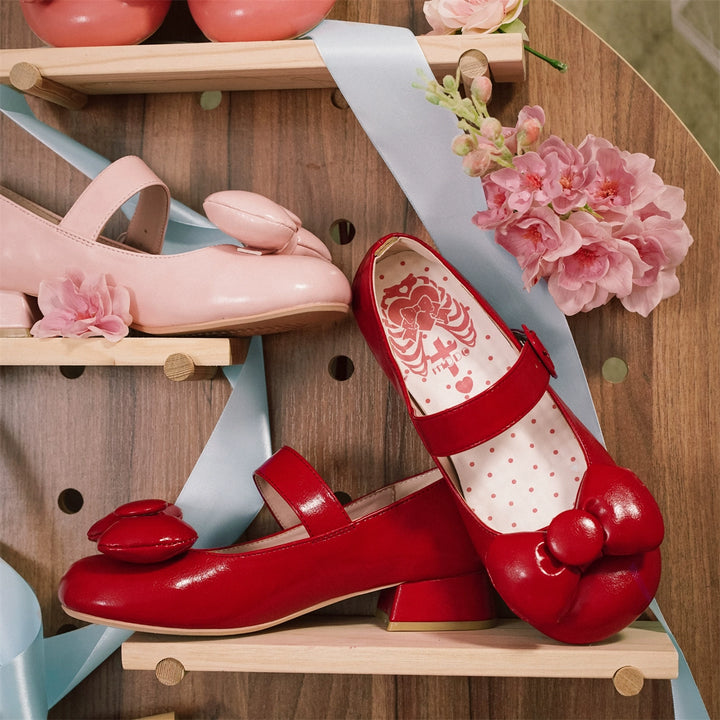 MODO - Showa Kaleidoscope - Kawaii Lolita Solid Shoes With Cute Round Toe and Bow