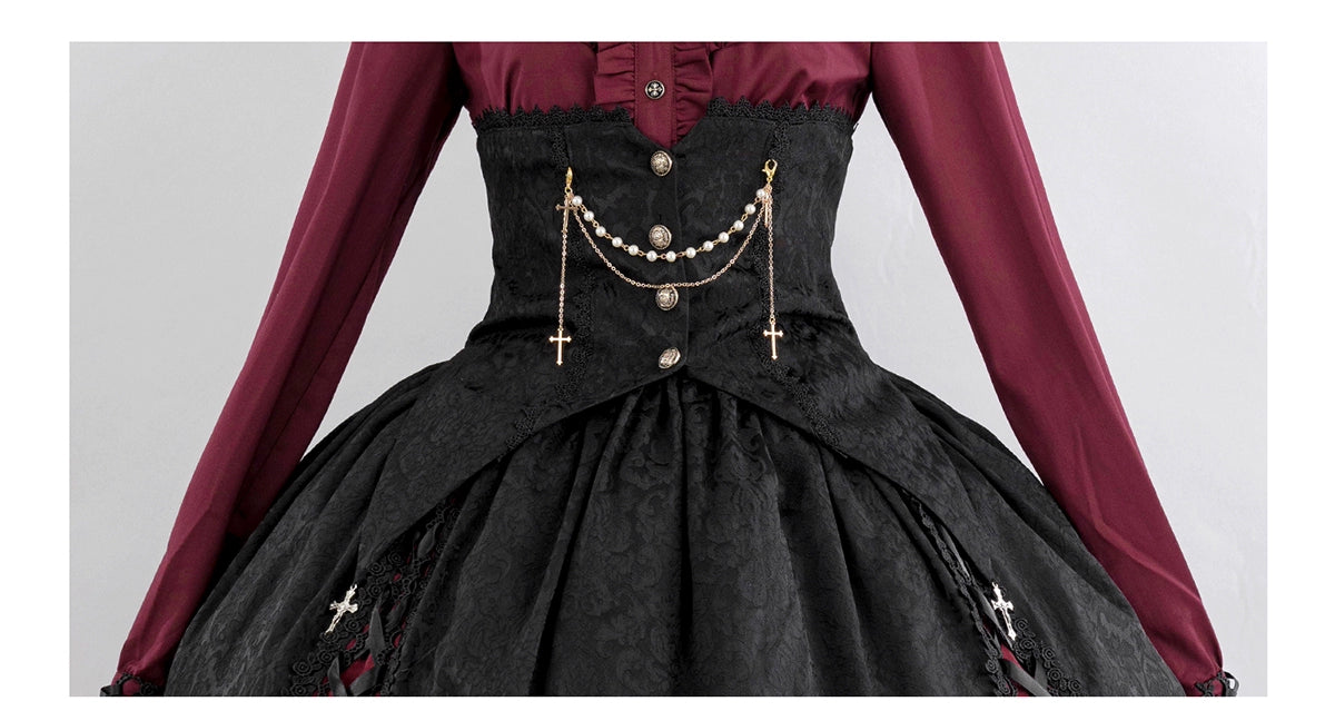 (BFM)Luna Planetarium~Evil Fang~Gothic Lolita JSK Suit Ouji Lolita Shorts Suit 36838:531818