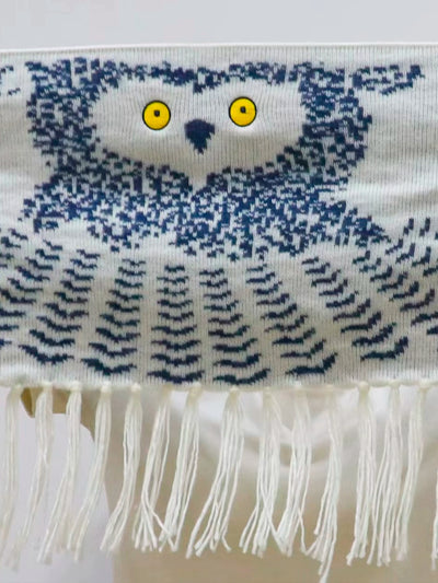 Chotone~Fashion Cape Winter Lolita Shawl Couple Owl Scarf   