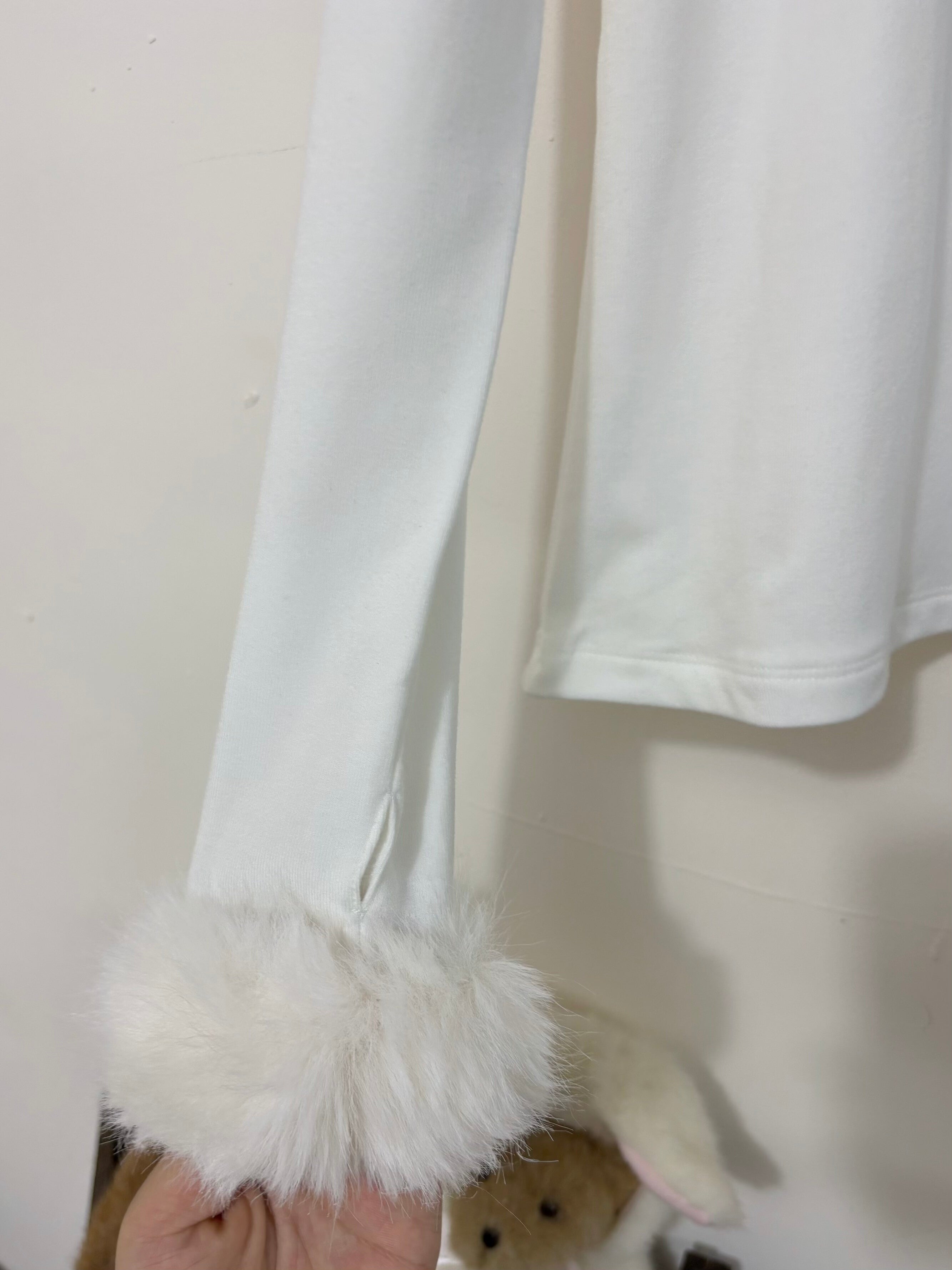 Mengfuzi - Kawaii Lolita High-neck Inner Wear, Fuzzy Cuffs 44185:798276