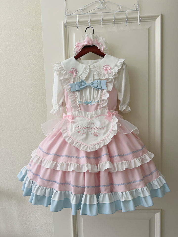 Sugar Girl~Cat Ear Tale~Sweet Lolita Jumper Dress Suspender Dress   