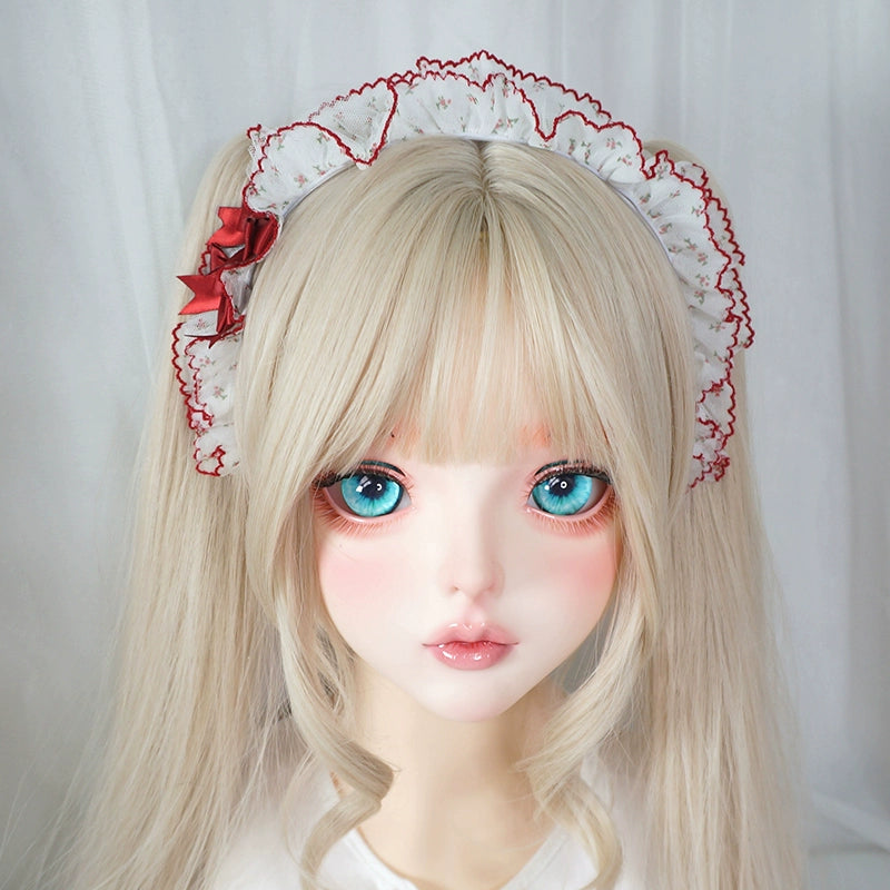 MaoJiang Handmade~Sweet Lolita Headdress Ruffled Design Lolita KC