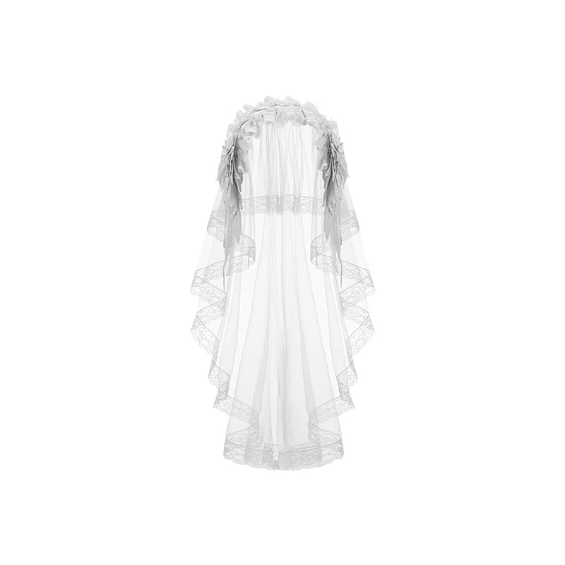 With PUJI - Letter and Poetry · Humanoid Robot - Silver Gothic Lolita Mermaid Skirt Set 43861:787617