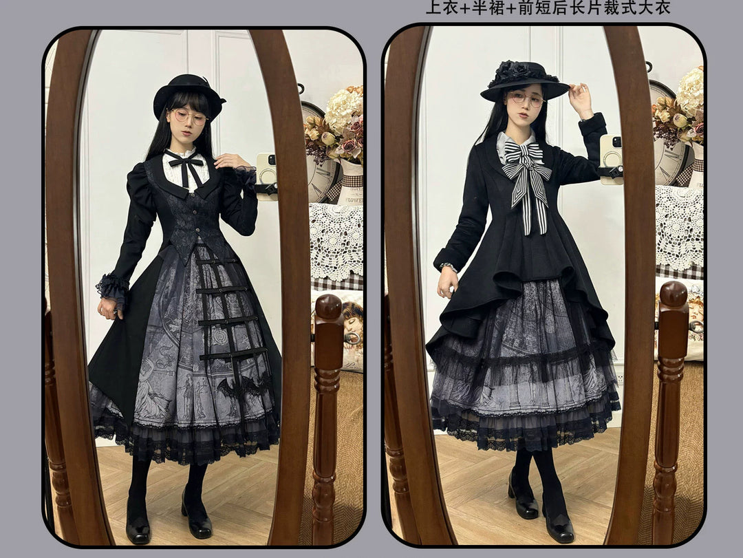 Susin Lolita~Star Disk~Gothic Lolita Dress Elegant OP Dress and Coat