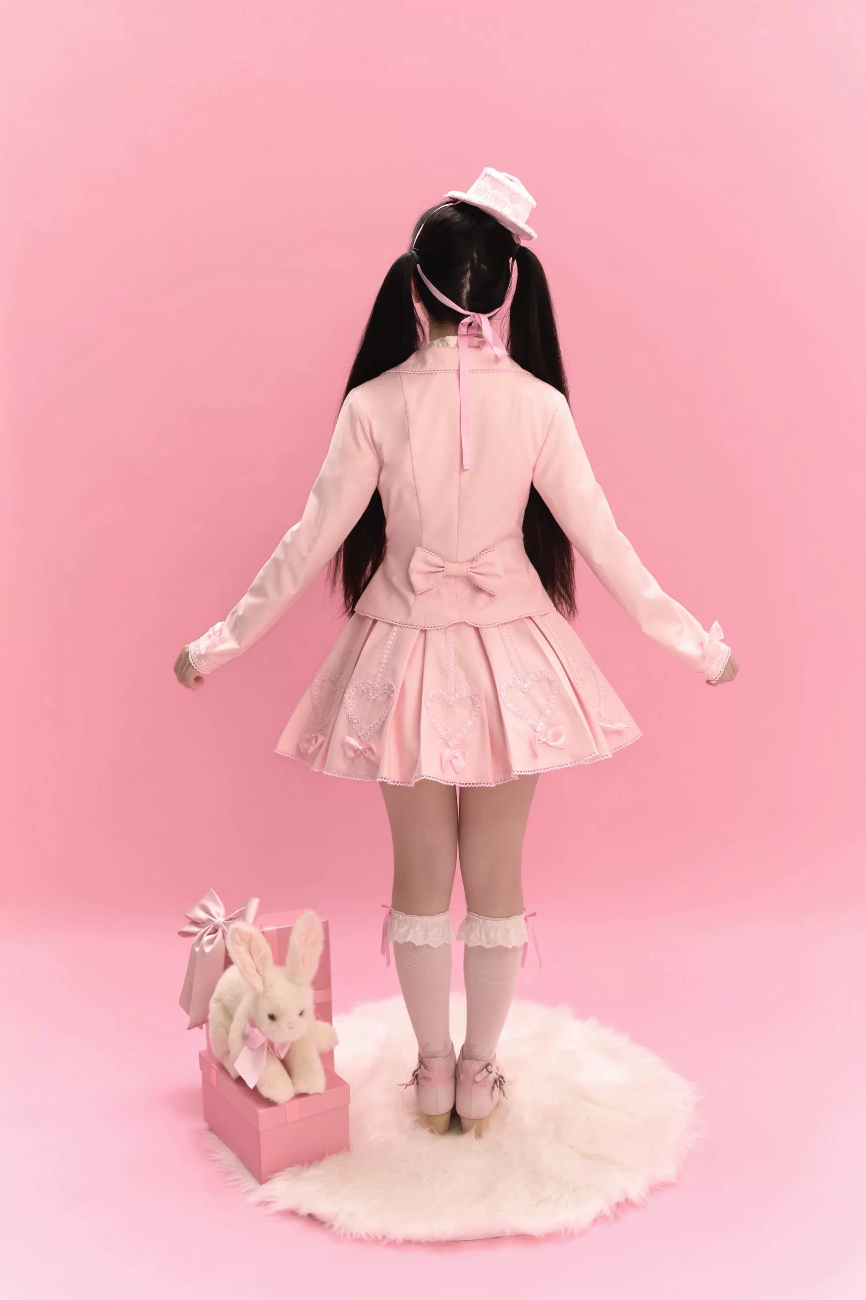 Promise After Class - Old School Lolita Fitted Blazer & Pleated Skirt Set