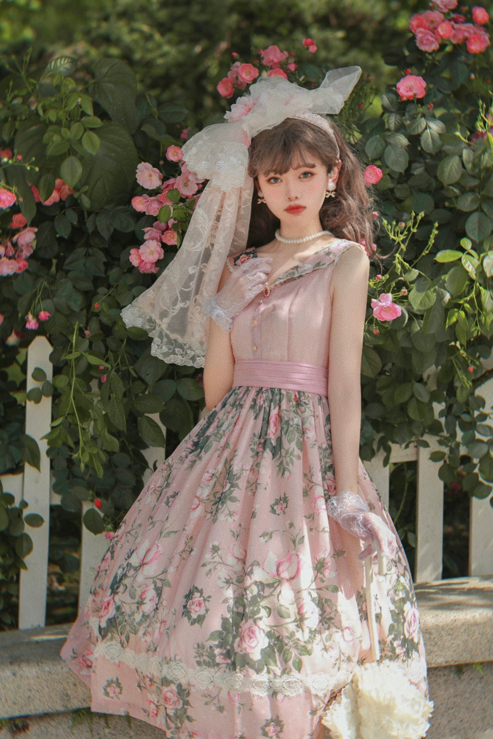 Miss Point~French Rose~Elegant Lolita JSK Dress