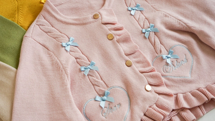 (BFM)Dark Star Island~Sugar Frost~Sweet Lolita Cardigan Knit Embroidered Sweater   