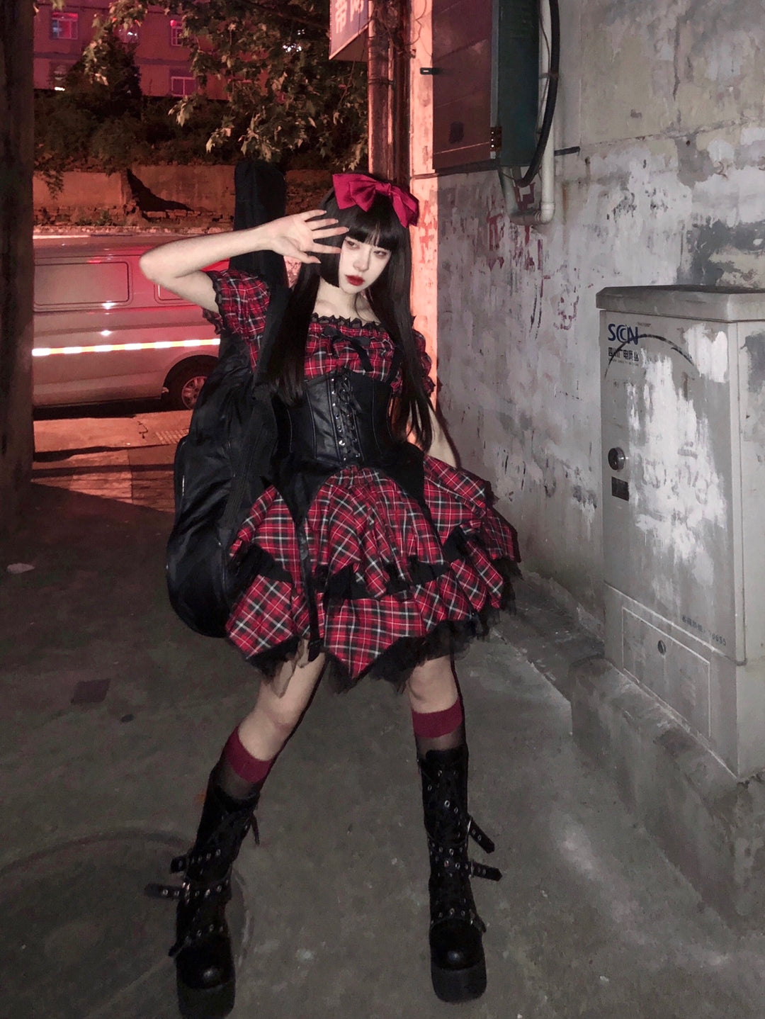 (Buyforme)Kiko Lolita~Gothic Enchanting Lolita Nightshade Princess Skirt Set   