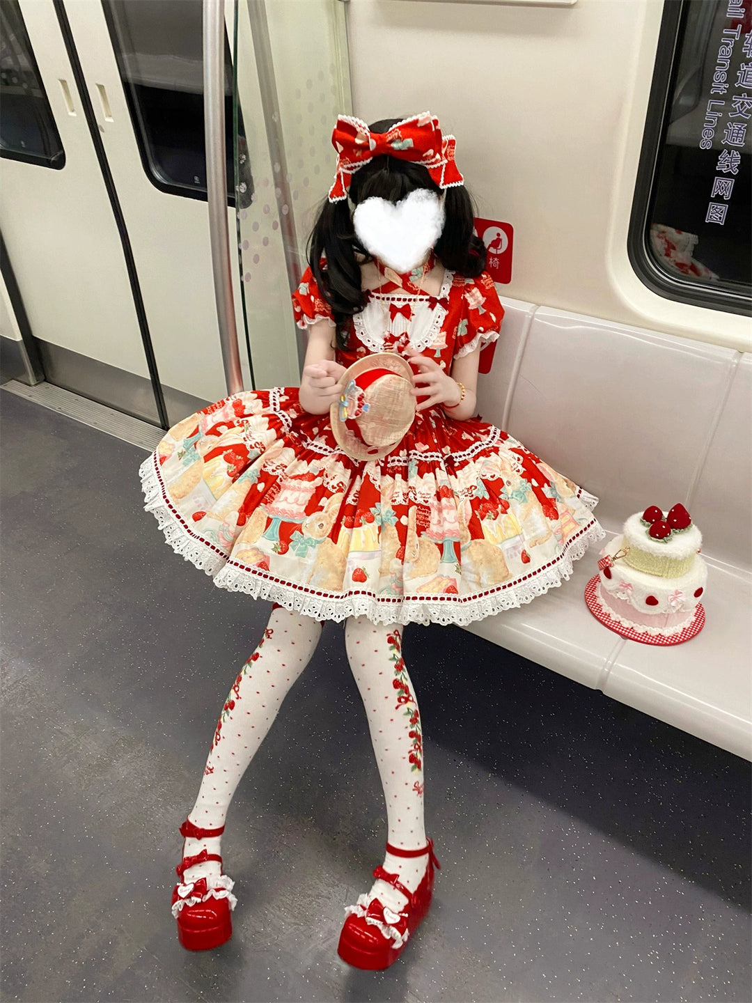 Dark Star Island~Honey Bunny Cake~Sweet Lolita JSK/OP/Strap SK/Shirt