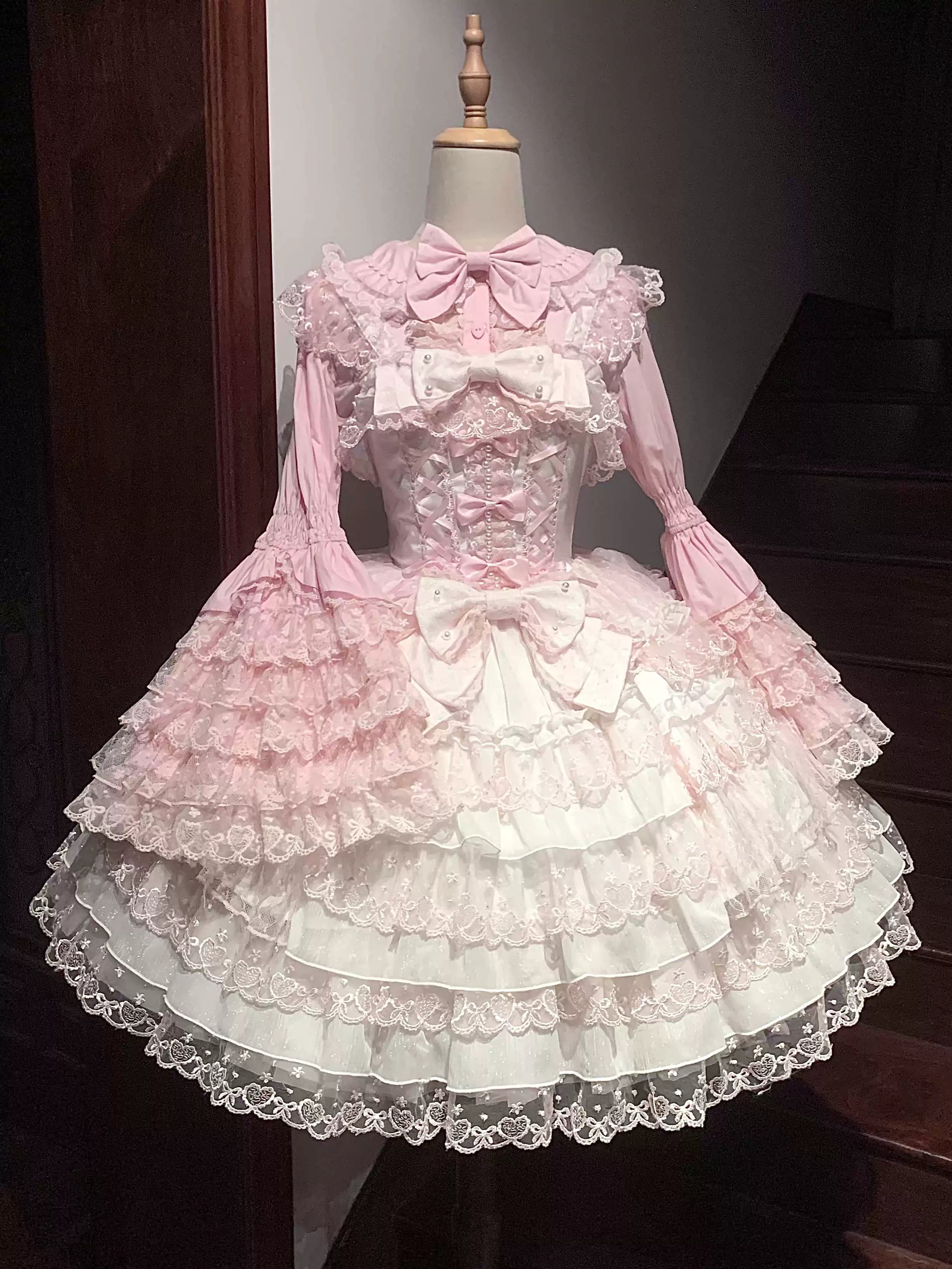 Sugar Girl - Love Overture - Sweet Lolita JSK Suit Tiered Ruffles Dress 40624:685342