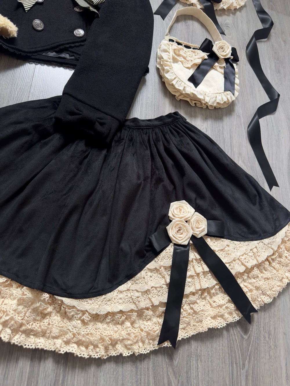 LeMiroir - Winter Solstice - Elegant Lolita Winter Short Coat & SK 44069:794208