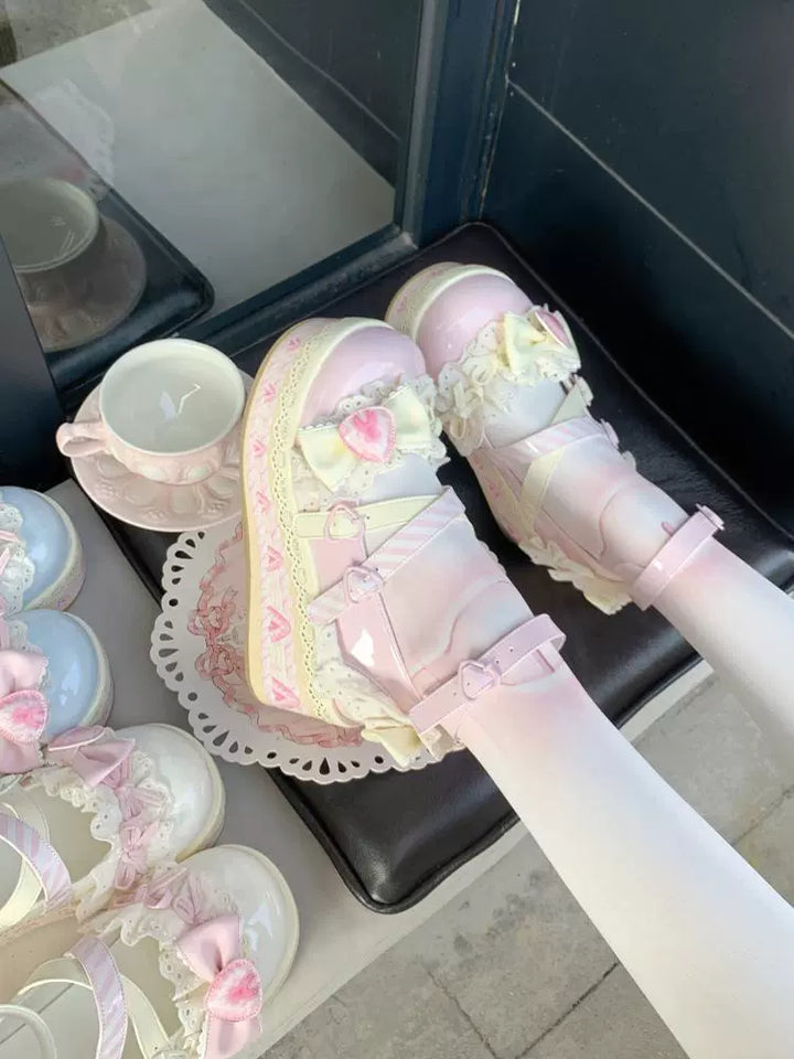 Aimee~Strawberry Limited~Sweet Lolita Platform Shoes Girlish Shoes   