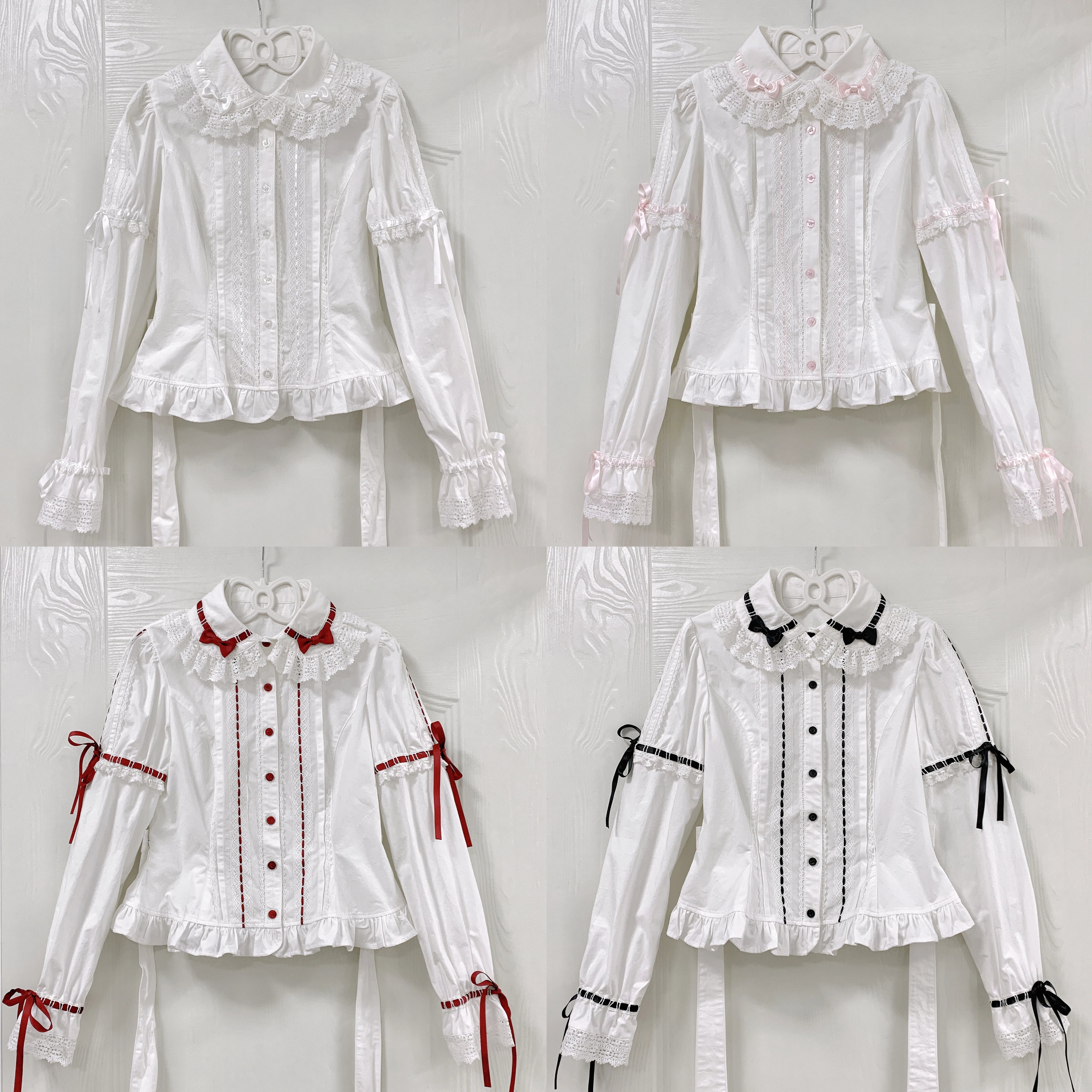 Bunny's Wish - Cotton Sweet Lolita Blouse, Long Sleeve