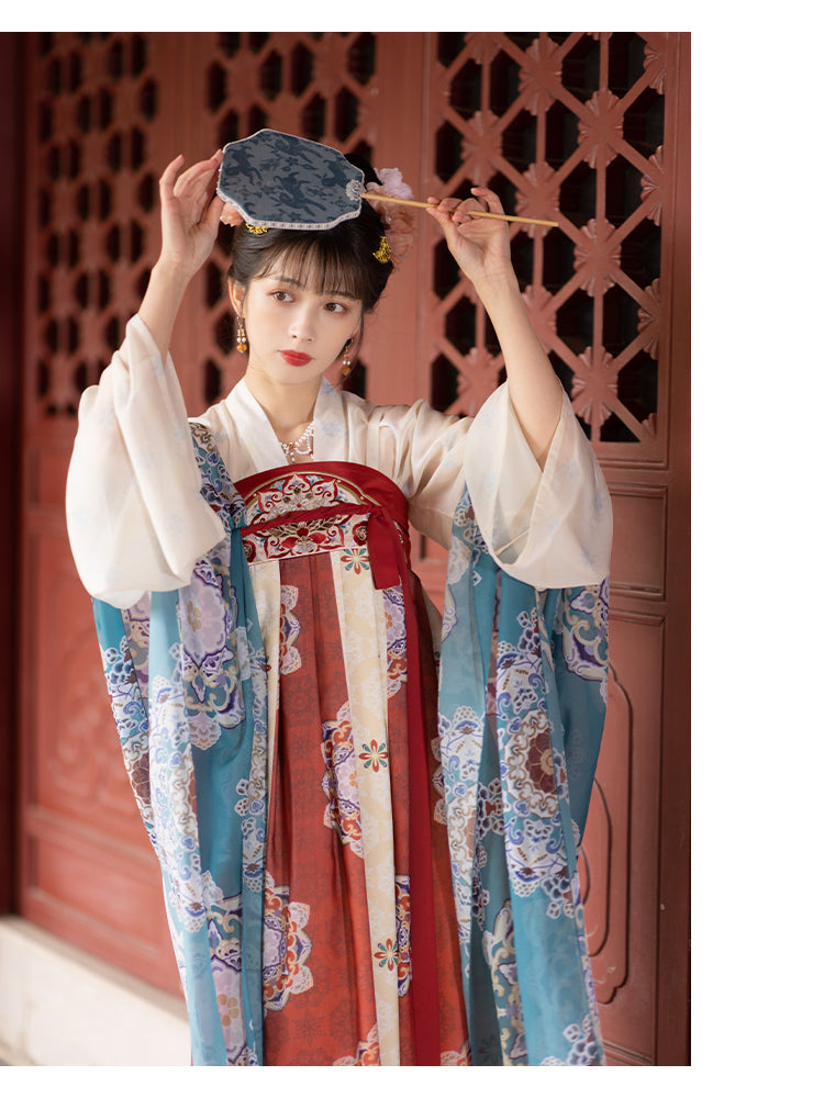 Chixia~Calyx Feast~Han Lolita Tang Improved Chest-length Hanfu Dress   